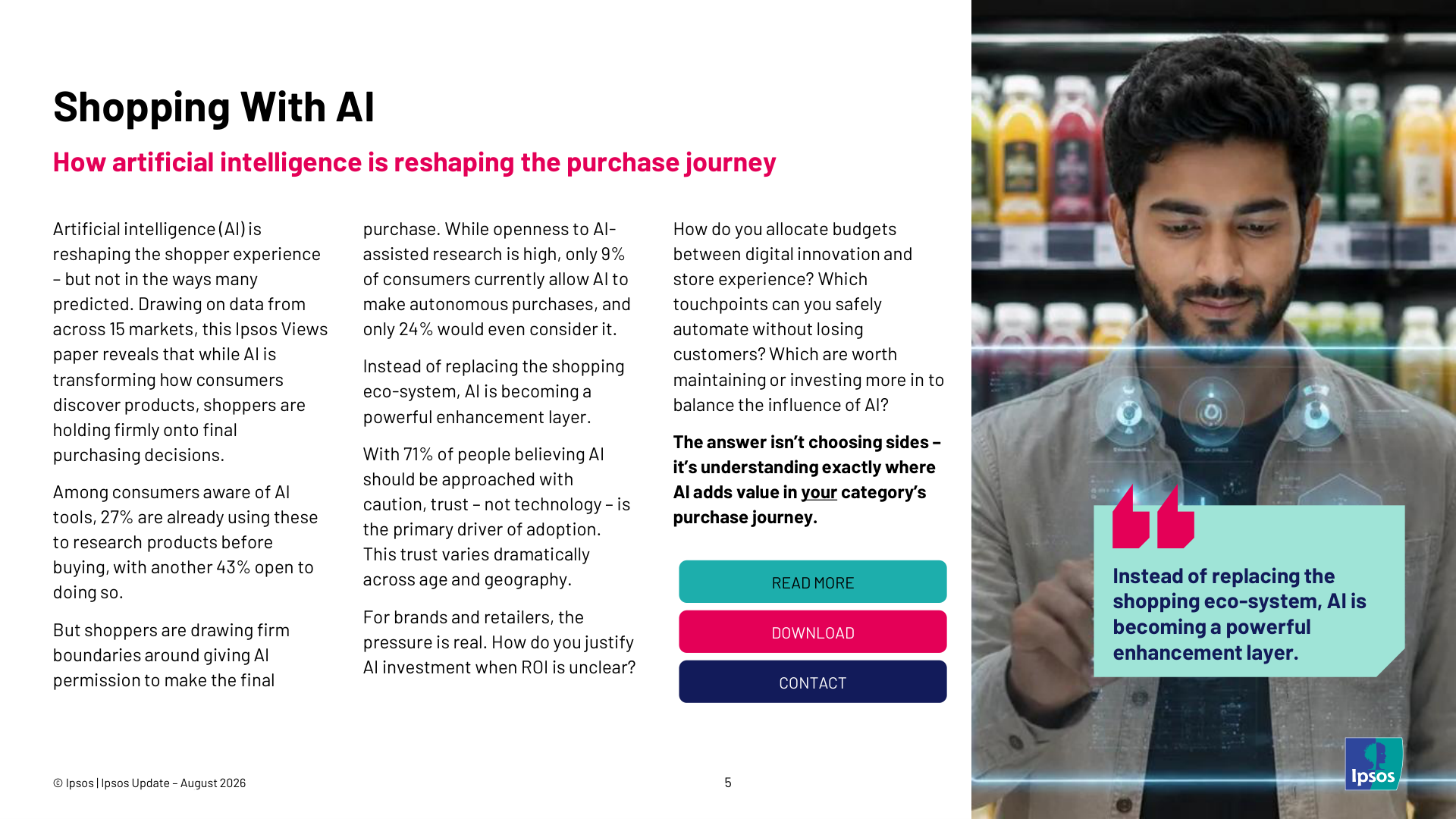 AI正在改變購物研究，但多數人仍保留最終決定權